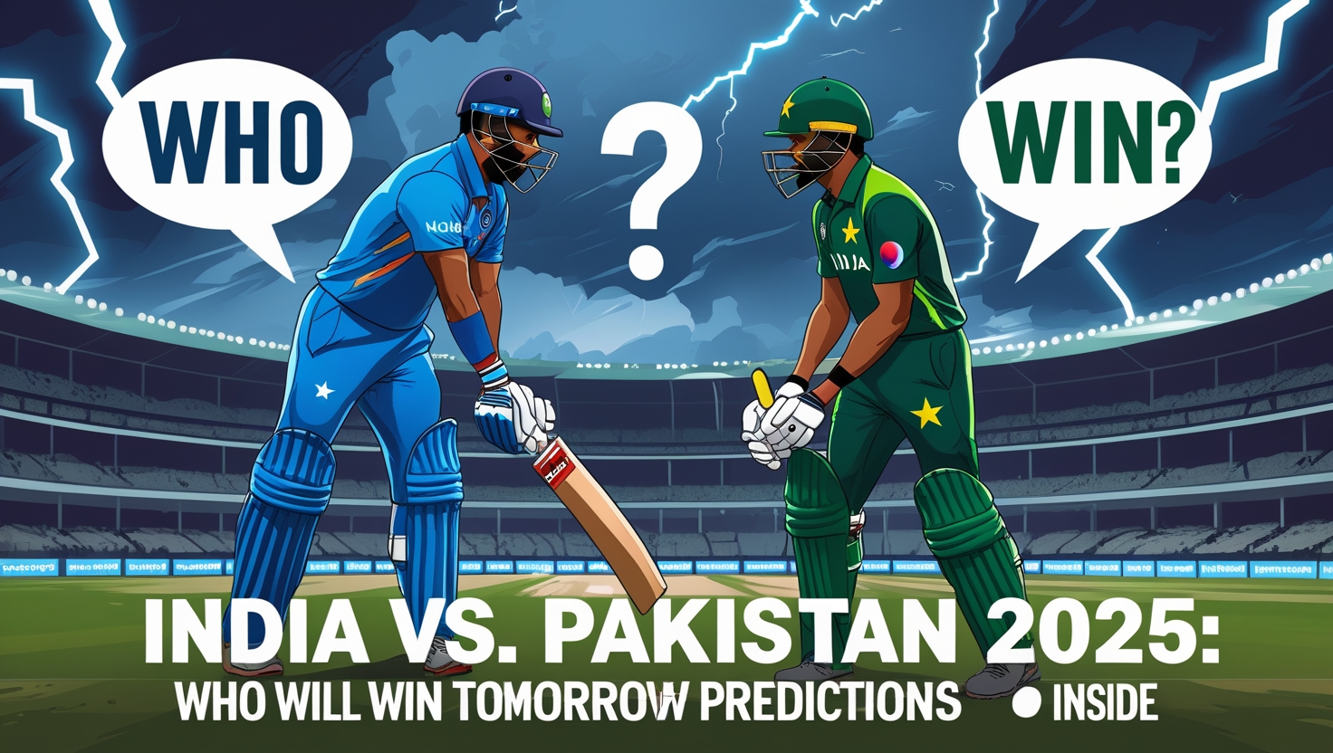 India vs Pakistan 2025: Who Will Win Tomorrow? Expert Predictions Inside