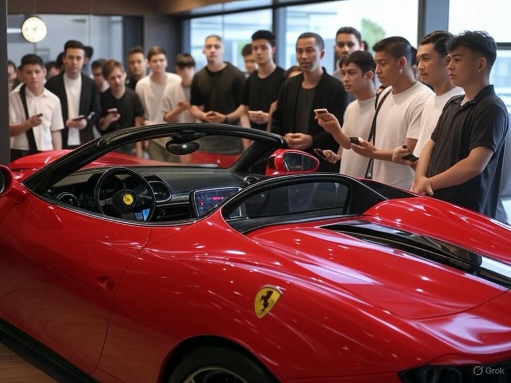 Ferrari storms toward a bold new elite, captivating Millennials and Gen Z with fierce power