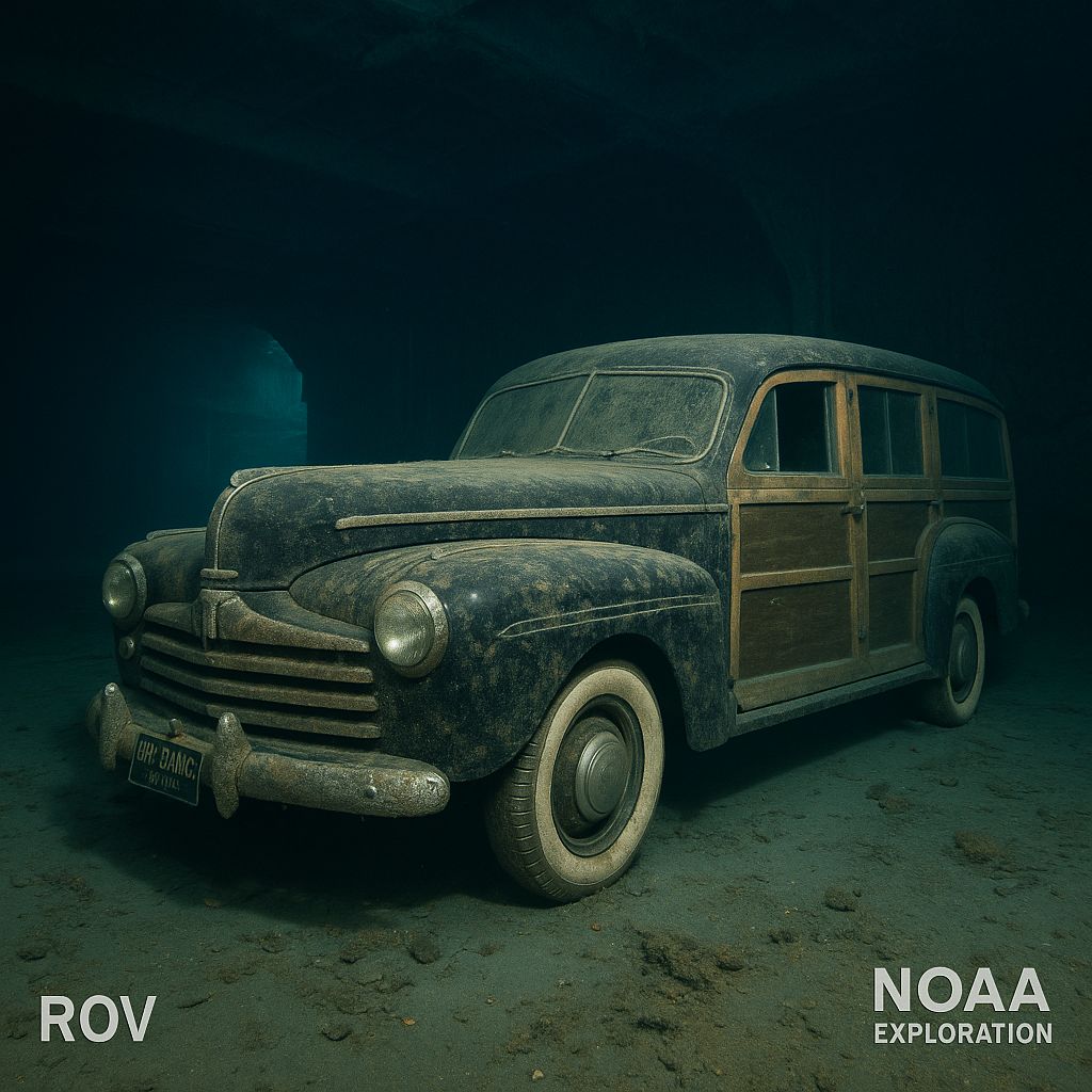 Jaw-Dropping Discovery: A Ford Car’s Untold Legacy Inside the Sunken USS Yorktown – NOAA’s Poignant Breakthrough