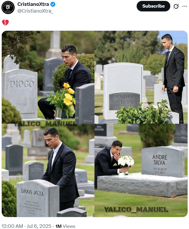 Fact-Check: Was Cristiano Ronaldo Really at Diogo Jota’s Grave?